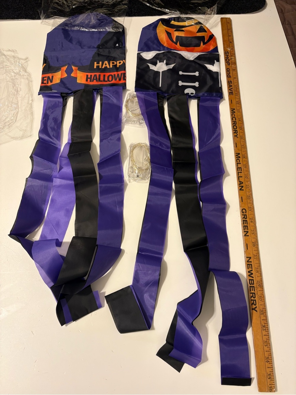 Halloween Purple & Black windsocks